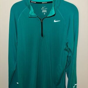 Nike Teal Dri-FIT Quarter Zip - M
